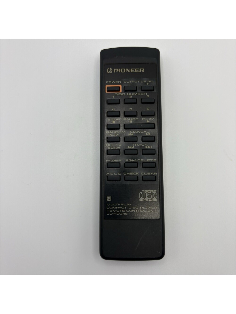 Pioneer CU-P0048 CU-PD048 Multi-Play CD Player Remote Control